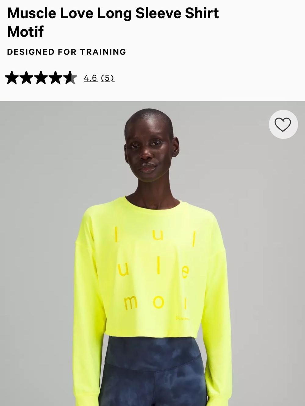 lululemon athletica Neon Yellow Crewneck Long Sleeve Top